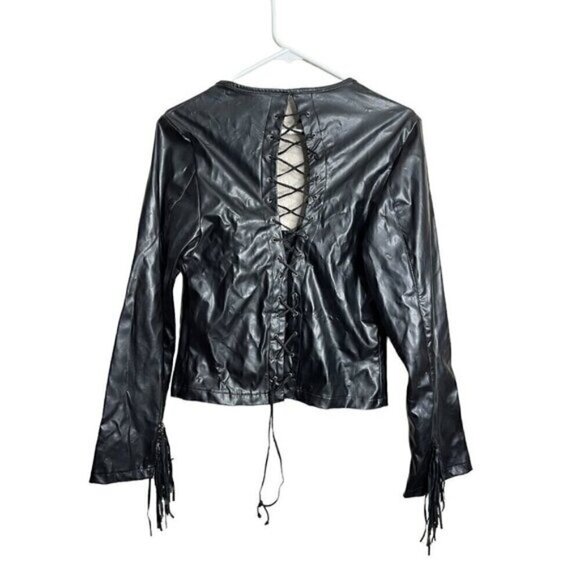 Fredericks of Hollywood Black Corset Style Jacket - Picture 2 of 4